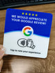 10mm x 10mm x 3mm Google review cards 100 pcs